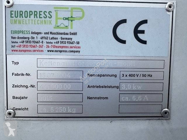 Concassage, recyclage  Kettengutforderband-Mobil