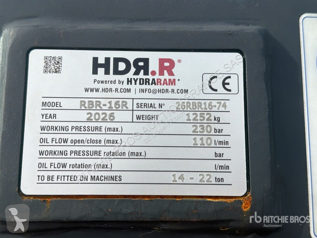 Concassage, recyclage Hydraram  RBR-16R