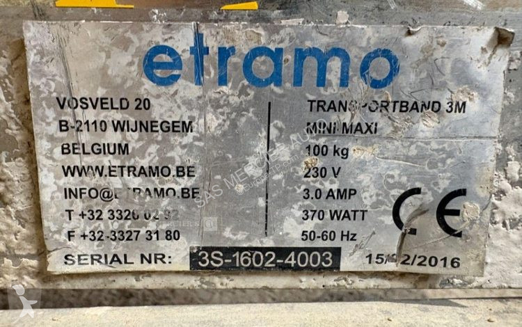 Breken, recyclen Etramo bande de transport