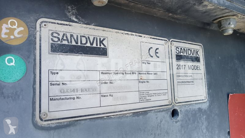 Breken, recyclen Sandvik QJ341+ Jaw