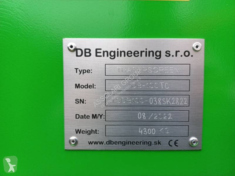 Krossning, återvinning DB Engineering DB-100 TC