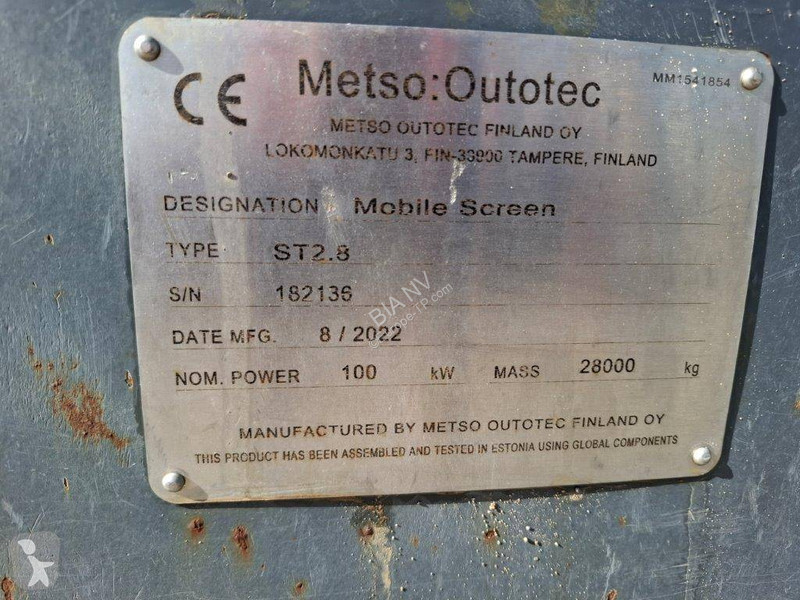 Breken, recyclen Metso ST 2.8