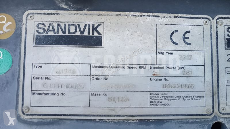 Breken, recyclen Sandvik QJ341+ Jaw