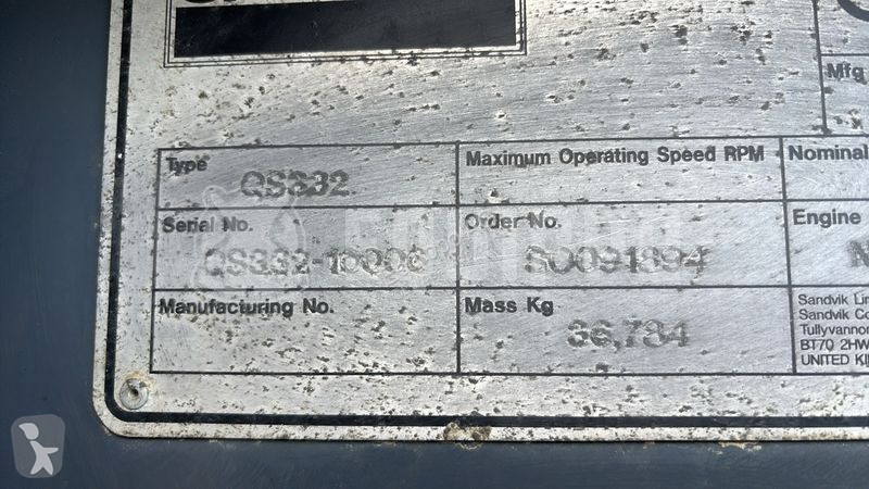 Drvenie, recyklácia Sandvik QS332 Cone