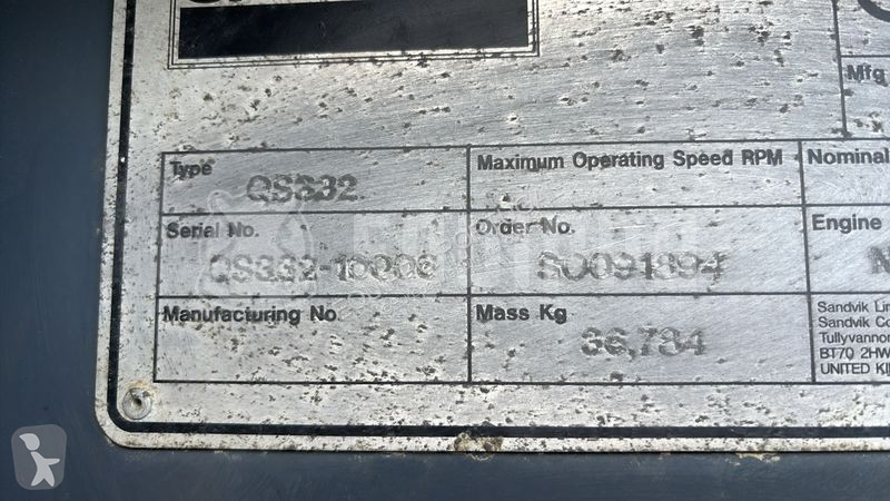 Drvenie, recyklácia Sandvik QS332 Cone