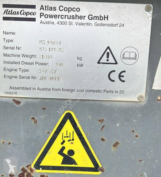 Дробление, переработка Atlas Copco PC10601