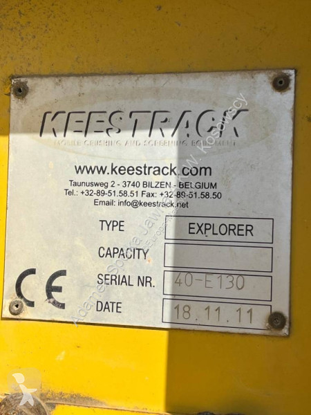 تفتيت، إعادة التدوير Keestrack Explorer 1500 3D
