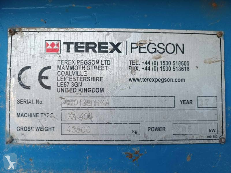 Knusning, genvinding Terex Pegson XA 400