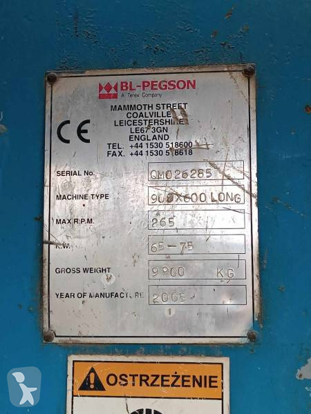 Breken, recyclen Terex Pegson 900/600