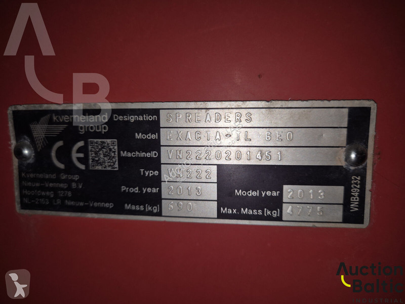 Besprutning Kverneland Exacta-TL Geo