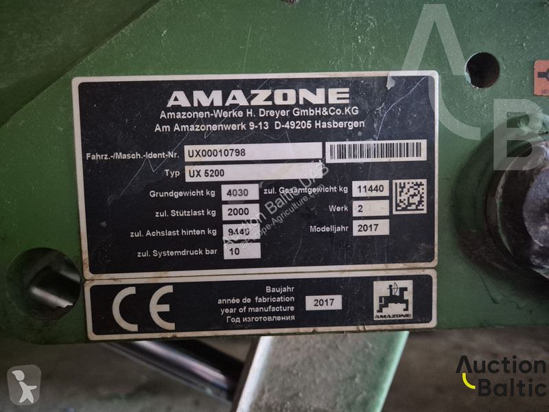 Besprutning Amazone UX 5200