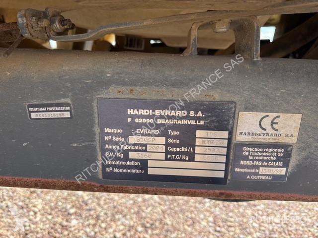 Evrard  Meteor 2500 Plus spraying