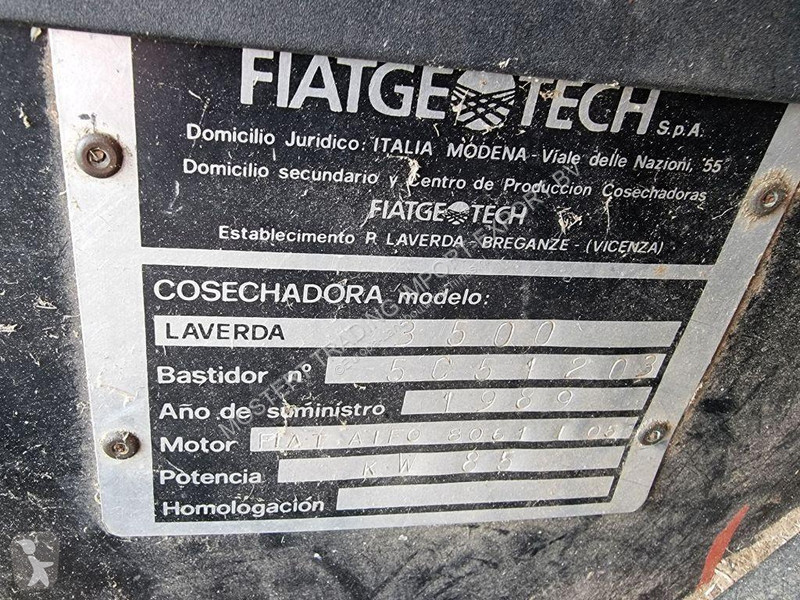 Skörd Laverda 3500 Laverda 3500 Combine 115HP...