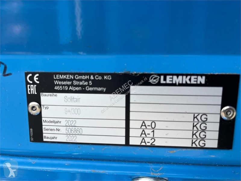 Såningsmaskin Lemken Zirkon 12/300 + Solitair...