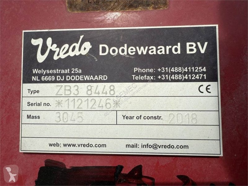 Esparcimiento Vredo ZB3 8440 bj. 2018