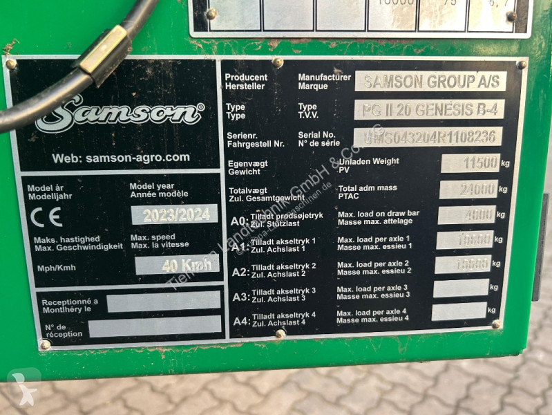 Épandage Samson  PG II 20 Genesis