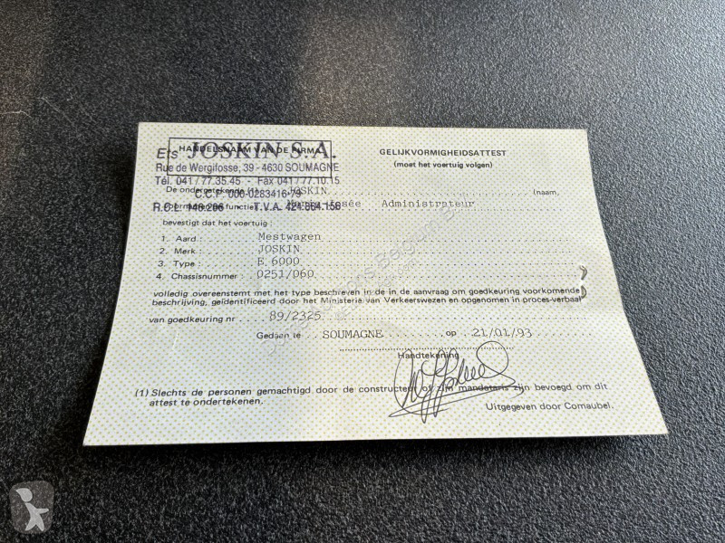 Épandage Joskin E6000