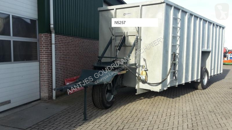 Gödselspridning  Mestcontainer met neuswiel