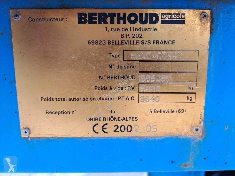 Pulvérisation Berthoud MAXXOR