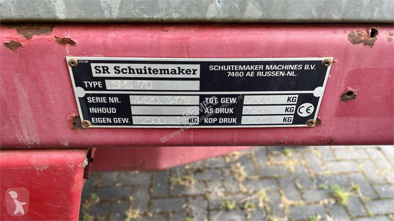 Spredning  SMS70 Stalmestverspreider