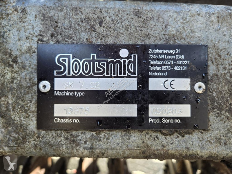 Gödselspridning Slootsmid SK7.02 bemester