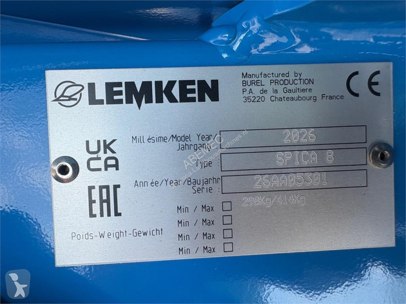 Bemesting  Lemken-Spica 8/900