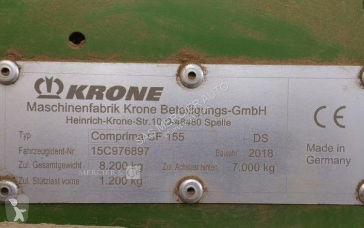 Ceifa Krone combine presse enrubanneuse comprima -