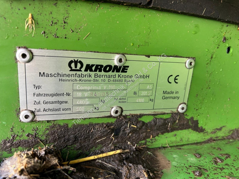 جمع الحشيش Krone  Comprima V 180 XC