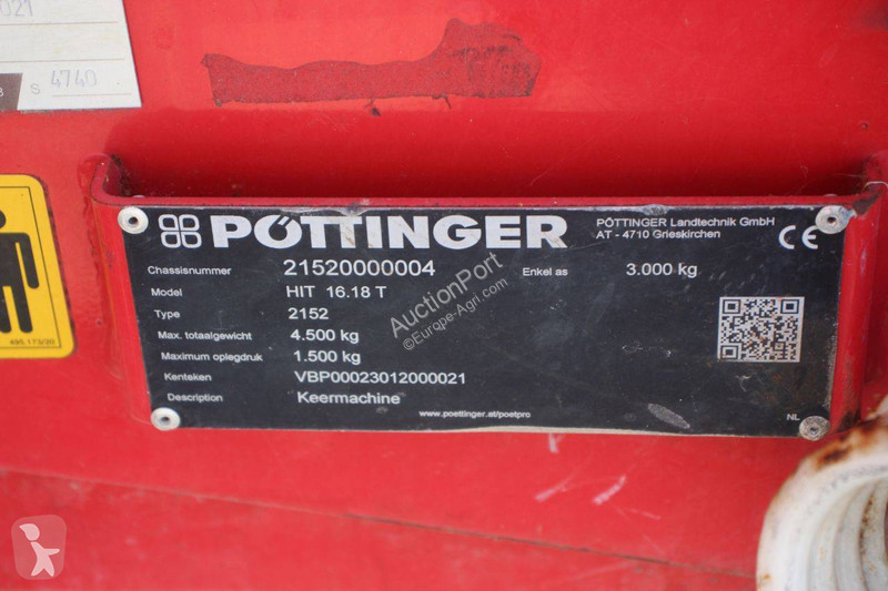 Fenaison Pöttinger HIT 16.18 T