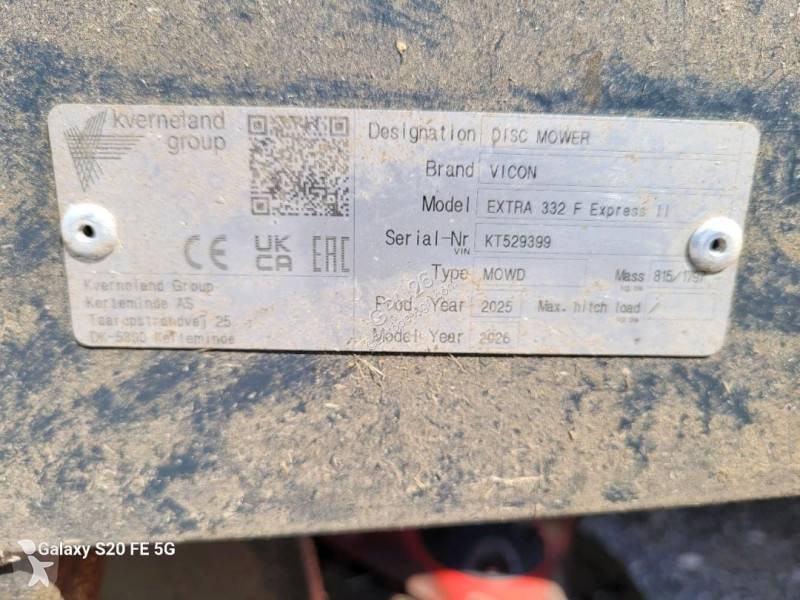 Fenaison Vicon EXTRA 332F