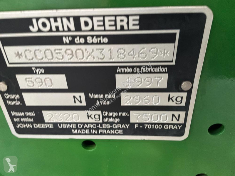 Slåtter John Deere 590