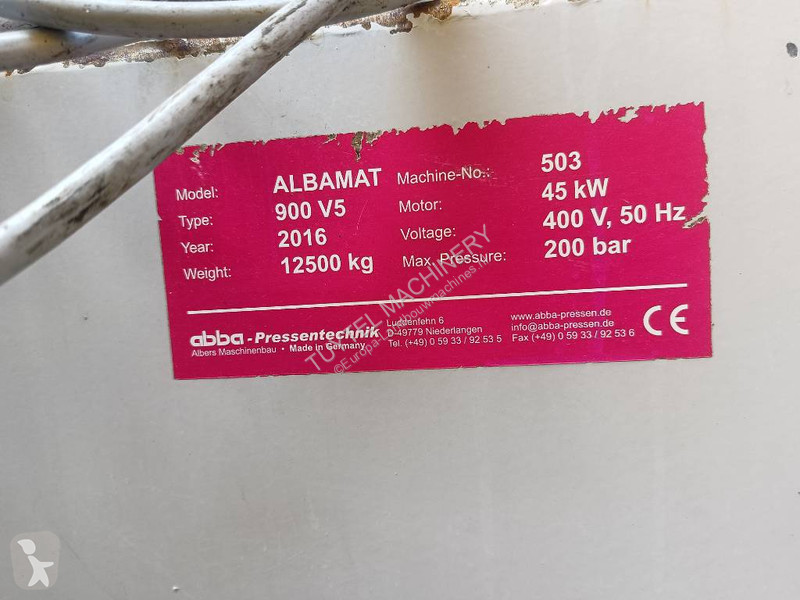Albamat 900 V5 Kanalballenpresse press pers...