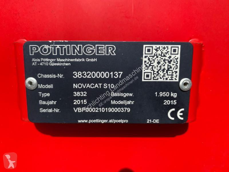 Slåtter Pöttinger  Novacat S10
