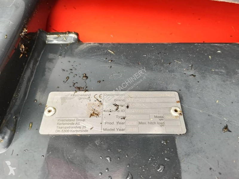 Høfremstilling Kubota DMC 6032 N disc maaier...