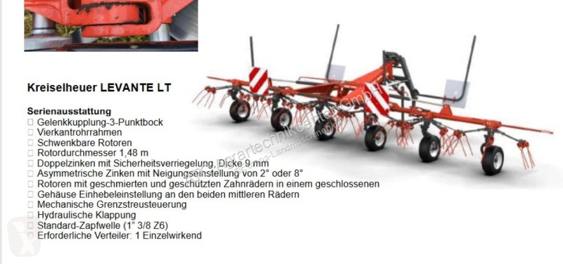 Maschio Gaspardo  Levante LT 660 haymaking