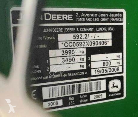 Henificación John Deere 592