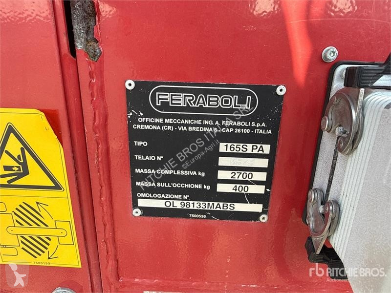 Henificación Feraboli SPRINTER 165 Round Baler
