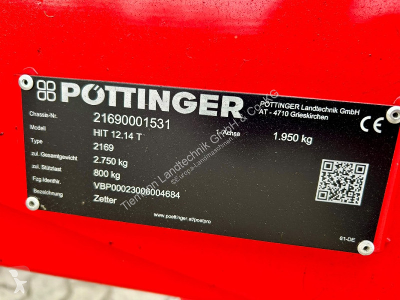 Henificación Pöttinger  HIT 12.14T Kreiselheuer