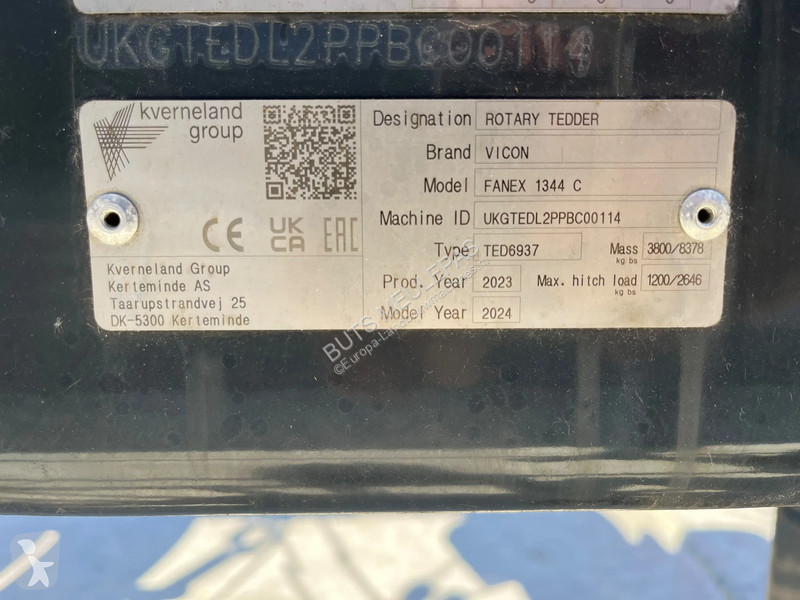 Kosenie lúk a sušenie sena Vicon Fanex 1344C