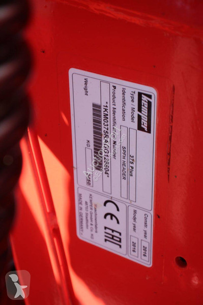 حصاد Kemper 375 Plus