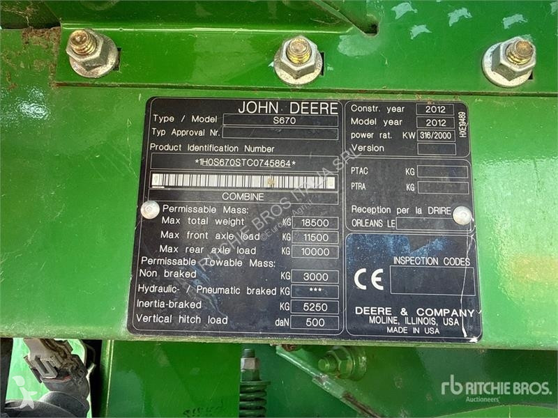 Cosecha John Deere S670i