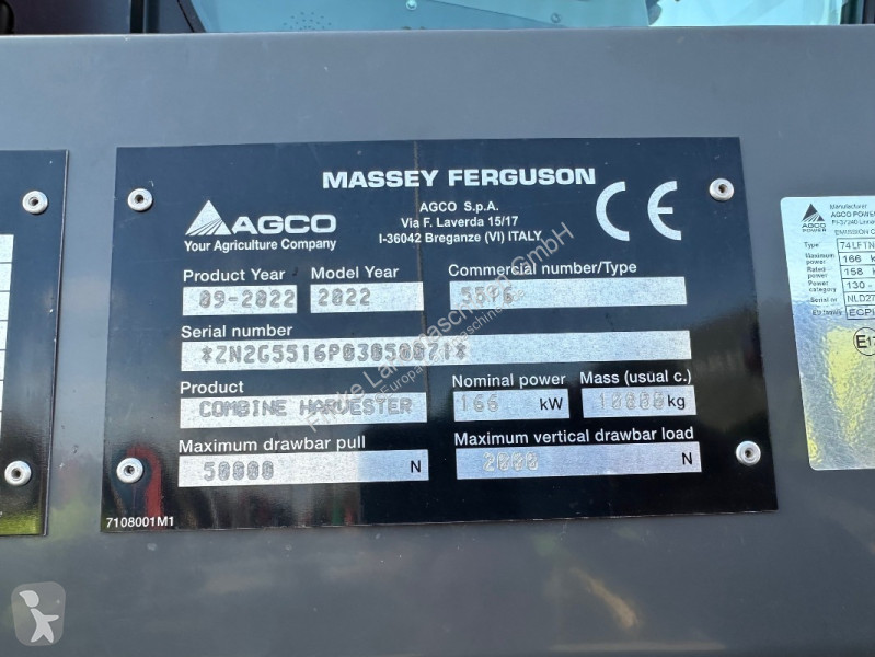 Høst Massey Ferguson  7344 Activa  Nur 18...