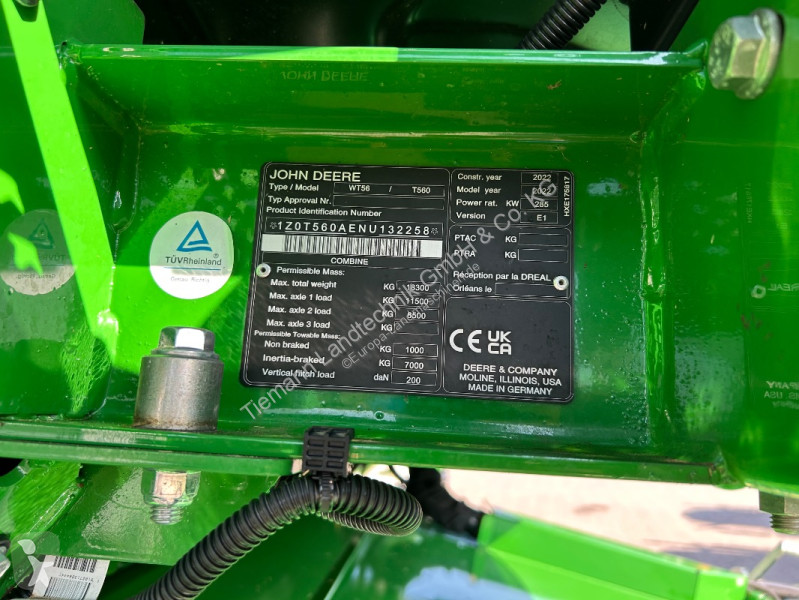 Aratás John Deere  T560