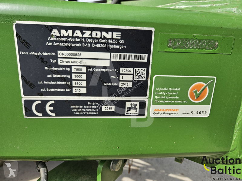 Skörd Amazone Cirrus 6003-2