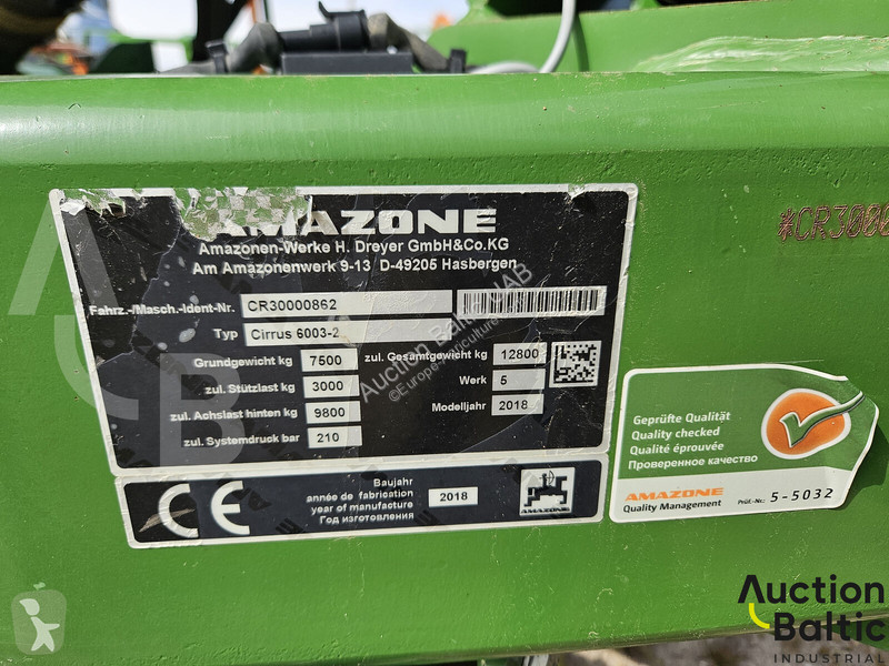 Skörd Amazone Cirrus 6003-2