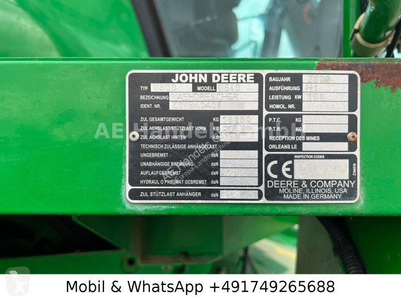 Skörd John Deere W540 + 618R Schneidwerkwagen...