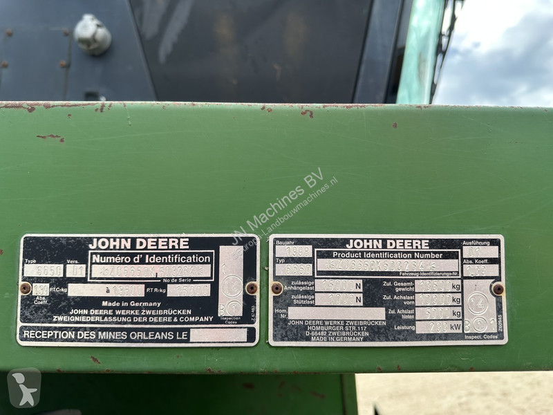 Oogst John Deere 6650 FOR PARTS