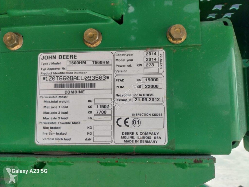 Moisson John Deere