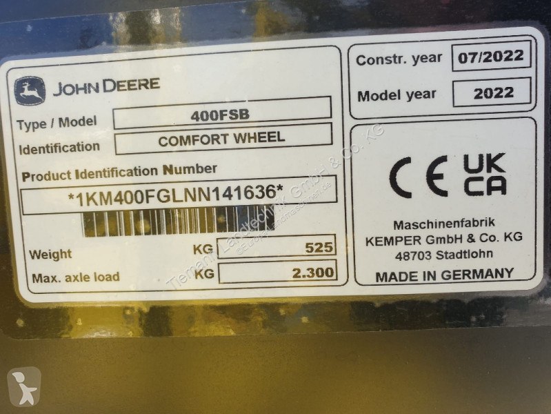 Ensilaje Kemper  460 PLUS STALKBUSTER