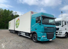 Ansamblu cap tractor si semiremorca DAF XF 105 410 Euro 5 // ZESTAW // PRZEJAZDOWY // SUPER STAN furgon second-hand
